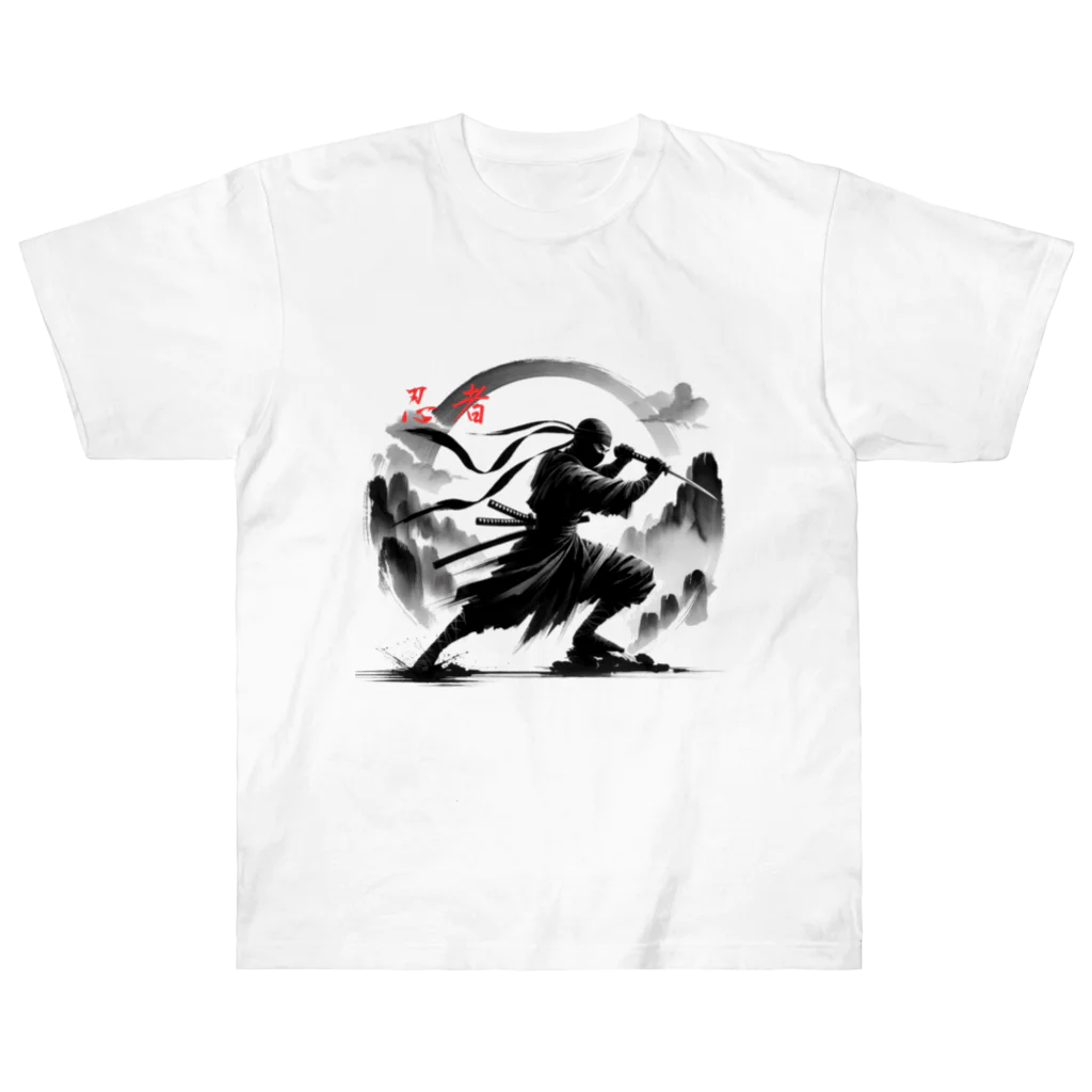 影の戦士コレクションの忍びの風 Heavyweight T-Shirt