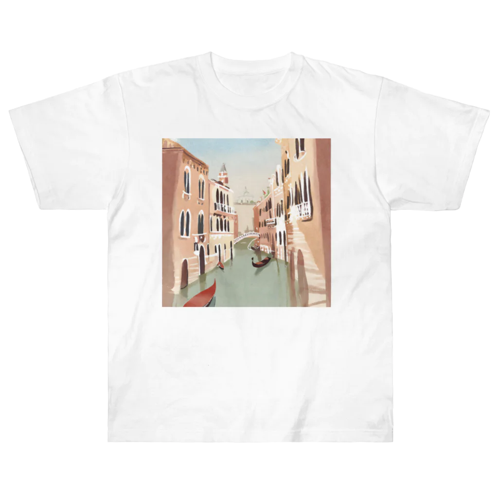 friends snowのイタリアの旅 〜ヴェネツィア〜 Heavyweight T-Shirt