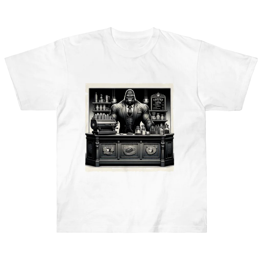 ゴリラショップのThe Mighty Gorilla Coffee Shop  Heavyweight T-Shirt