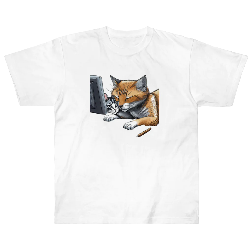 RaVaの犬と猫 Heavyweight T-Shirt