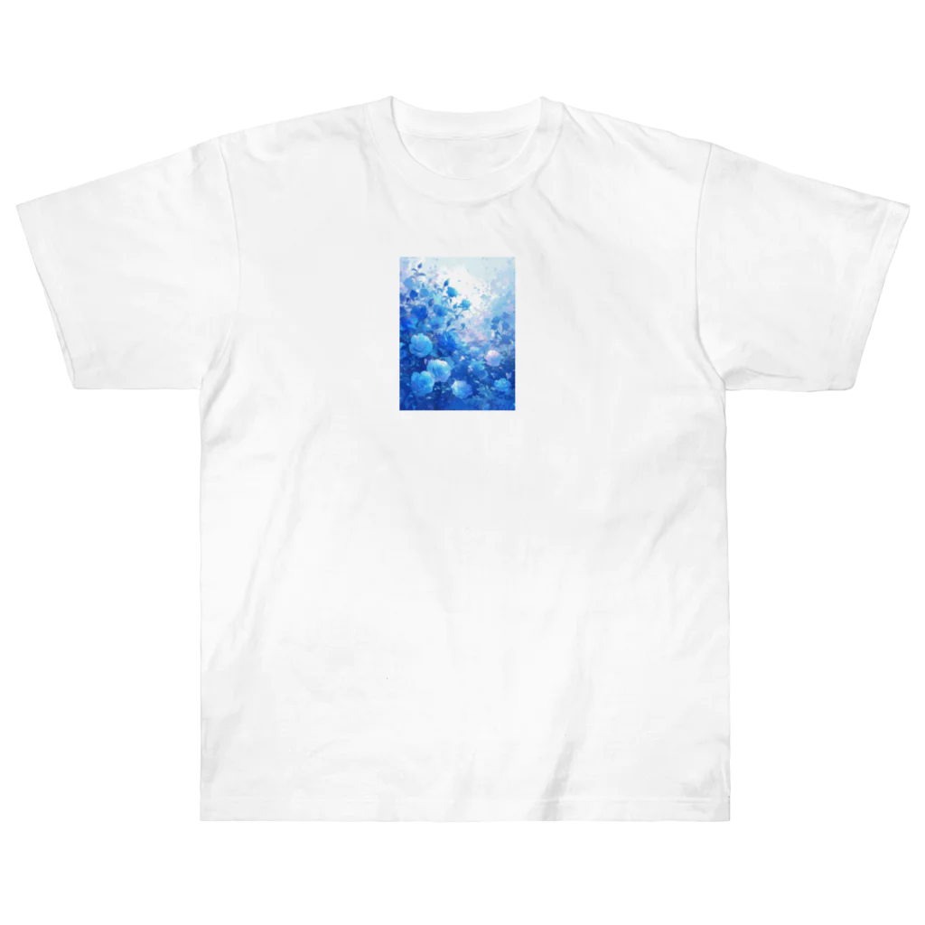 AQUAMETAVERSEの青い薔薇の花園　BLUE PLUM  691 ヘビーウェイトTシャツ