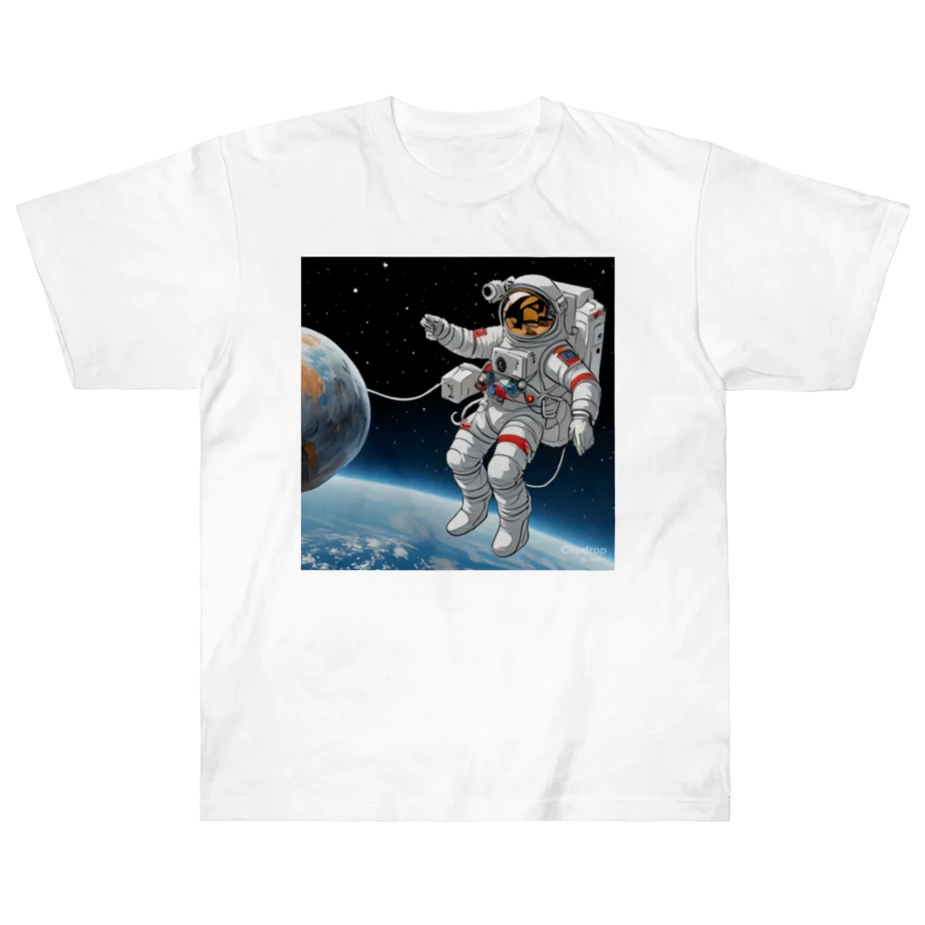 umilabochの宇宙飛行士 ヘビーウェイトTシャツ