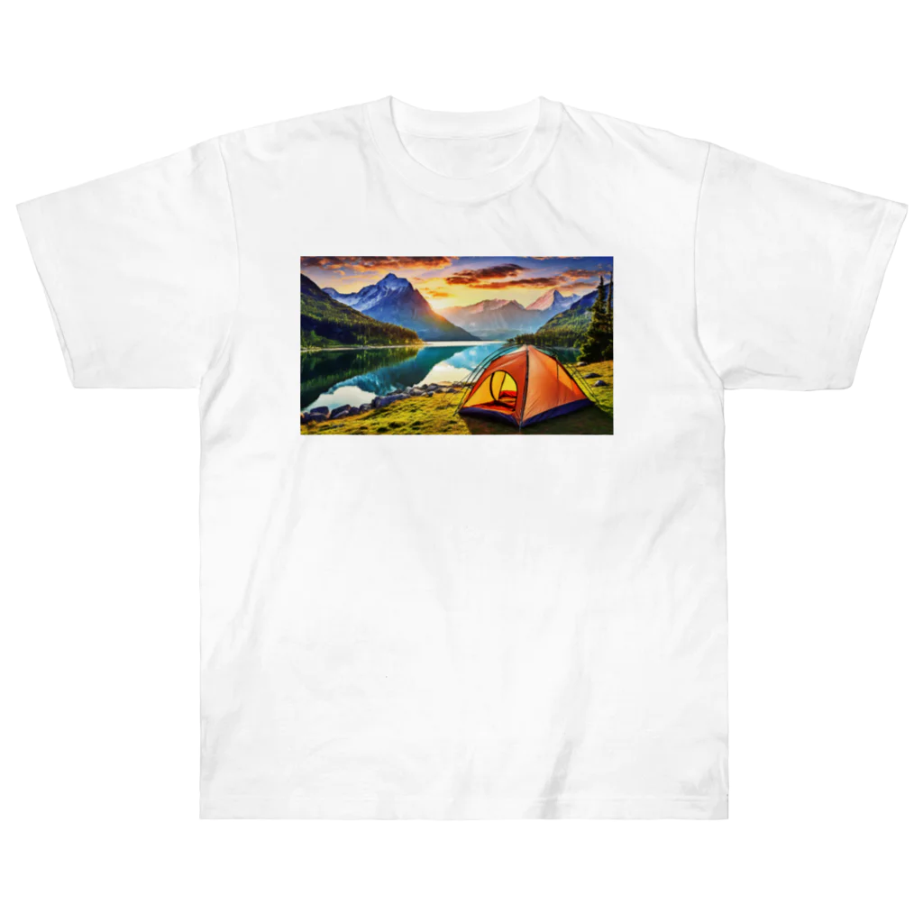 Kz_25@アウトドアーのキャンプファッション -Sunrise- Heavyweight T-Shirt