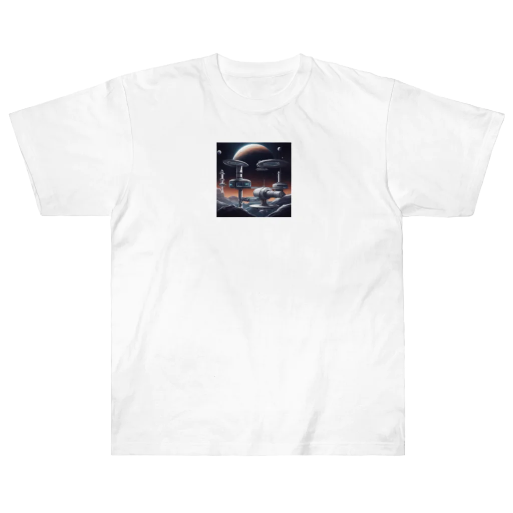 Banksy-sの1. Futura Space Station ヘビーウェイトTシャツ