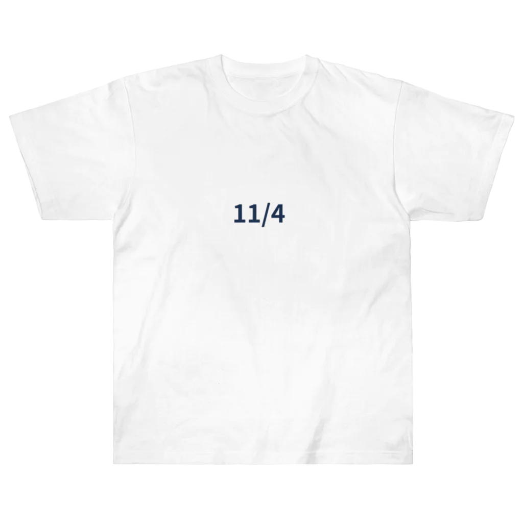 AY-28の日付グッズ　１１/4 バージョン ヘビーウェイトTシャツ