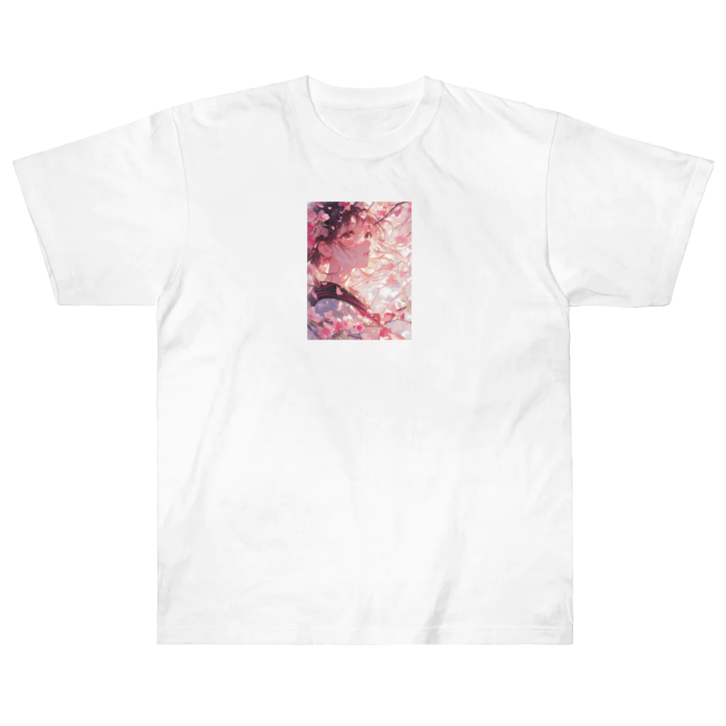 AQUAMETAVERSEの桜と私ラフルール1859 Heavyweight T-Shirt