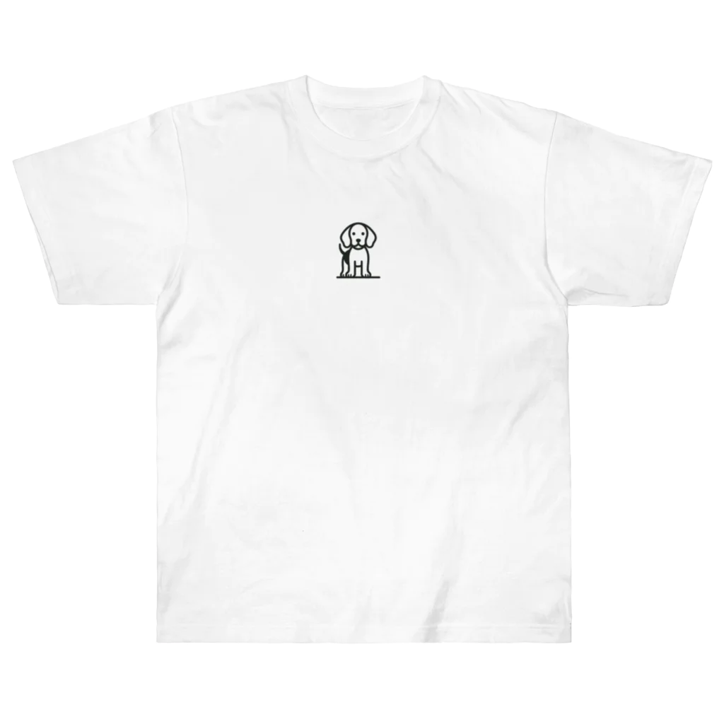 ビーグル専門店のビーグルのピクトグラム2 ヘビーウェイトTシャツ