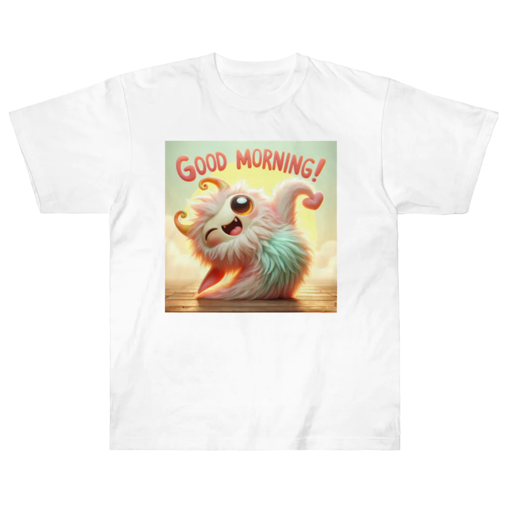 mimikkyu322のgoodmorning　monster ヘビーウェイトTシャツ