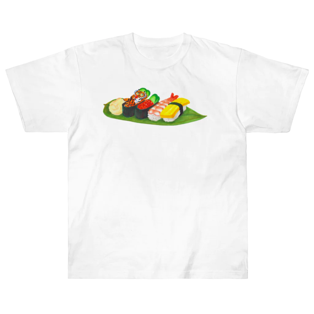 segasworksの寿司とトラちゃん Heavyweight T-Shirt