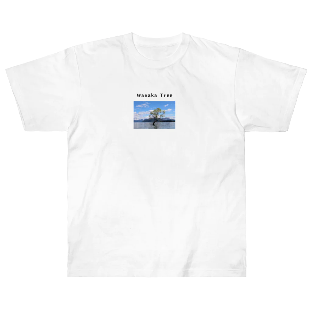 絶景の宝石箱のWanaka Tree〜自然の宝石箱:ニュージランドより〜 ヘビーウェイトTシャツ