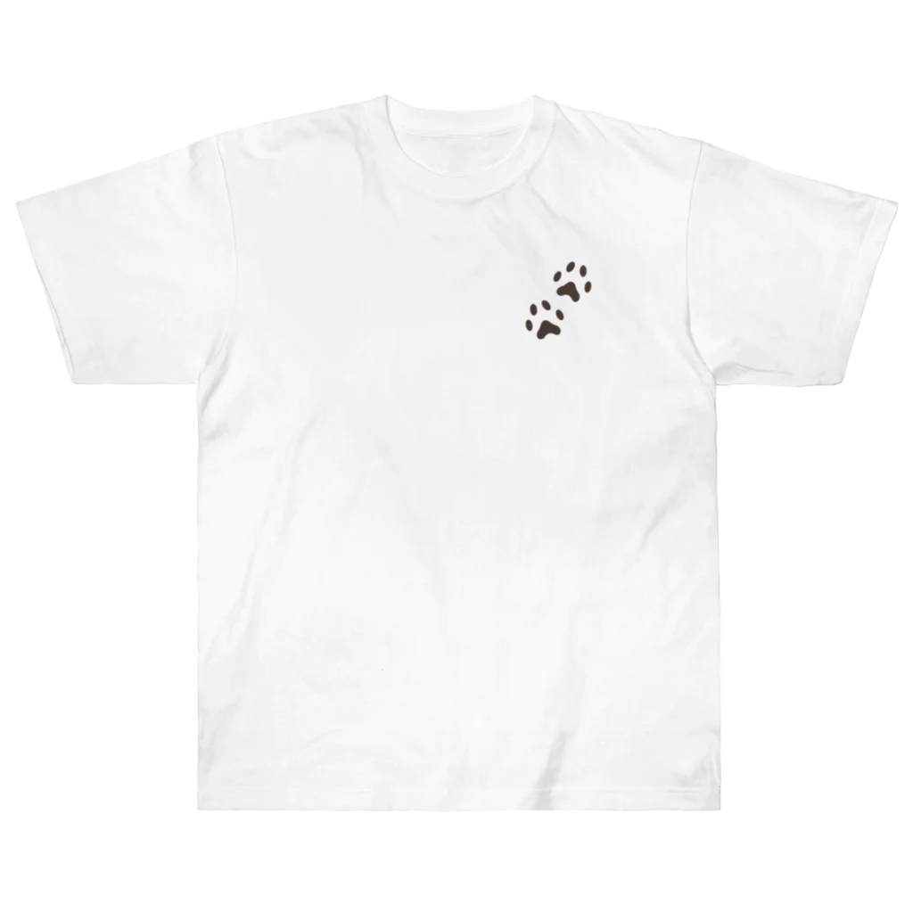 Shih Tzu Fanのシーズー（黒／白） ヘビーウェイトTシャツ