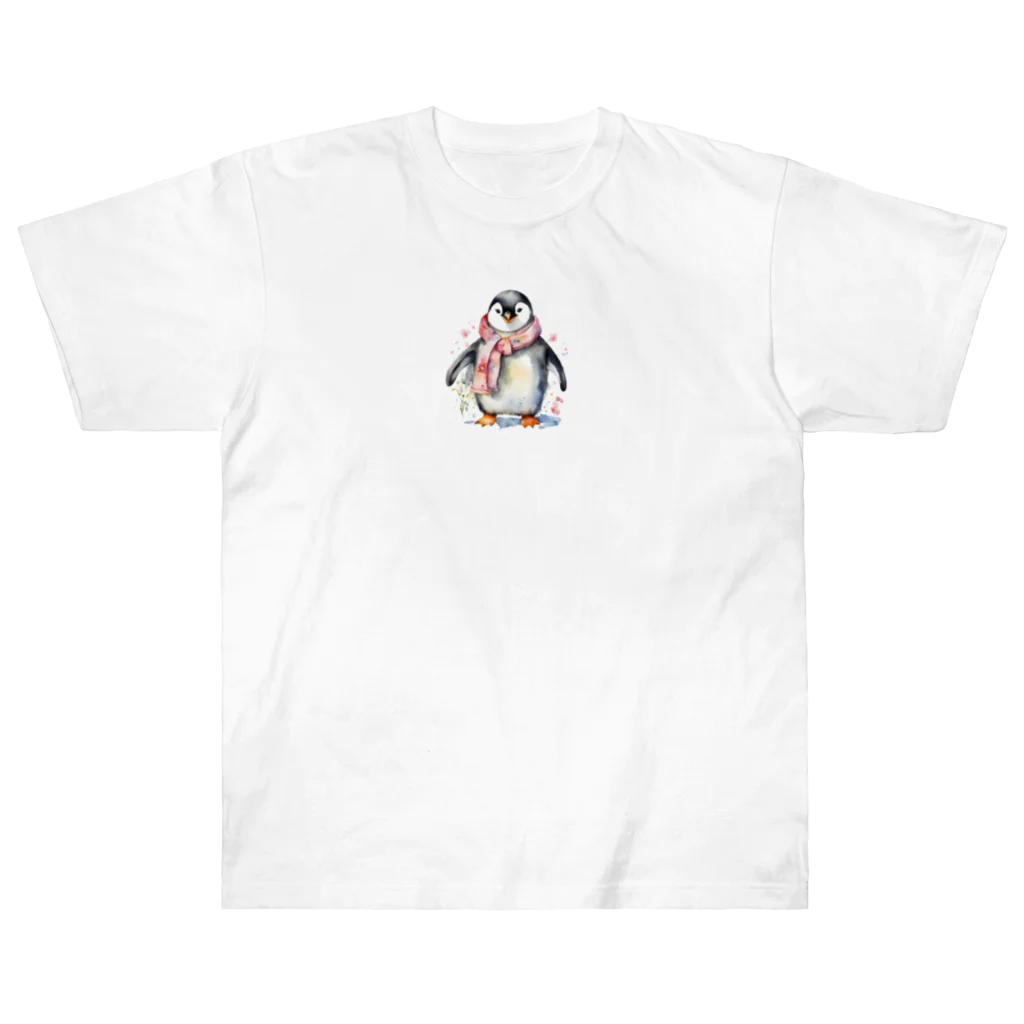 hakumenhonの春を迎えるペンギン Heavyweight T-Shirt