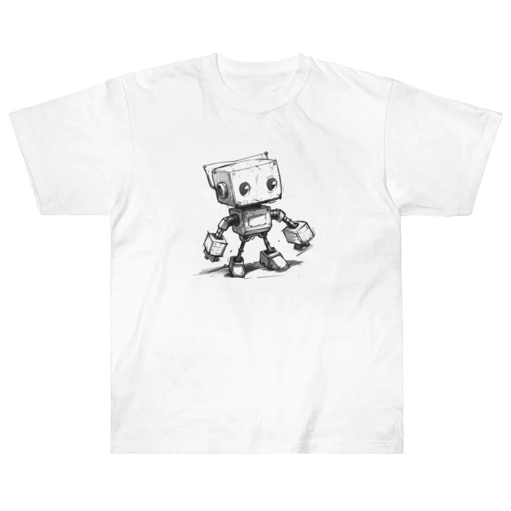 Sachi0625のレトロ戦闘ロボットＣ ヘビーウェイトTシャツ