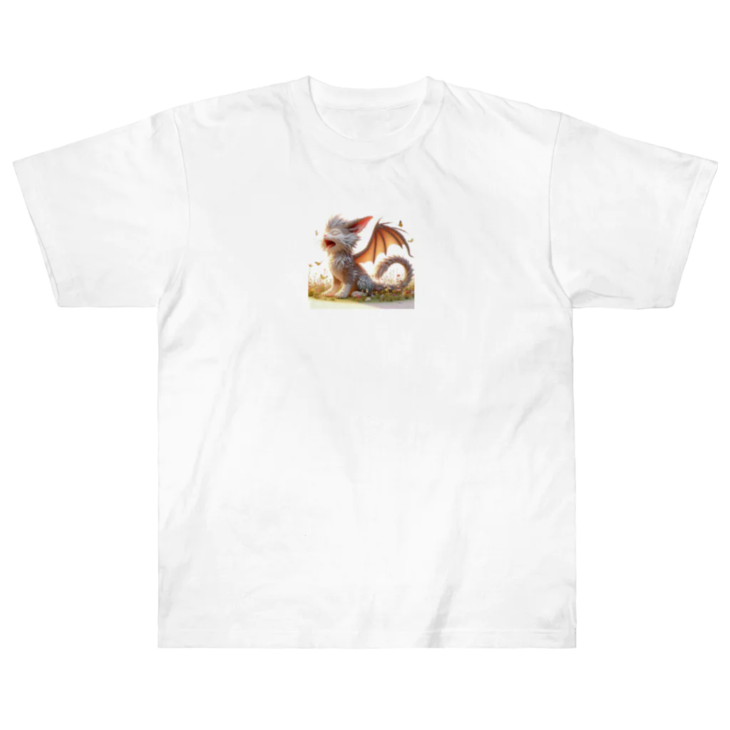 nekodoragonのおはようあくび！猫ドラゴン Heavyweight T-Shirt