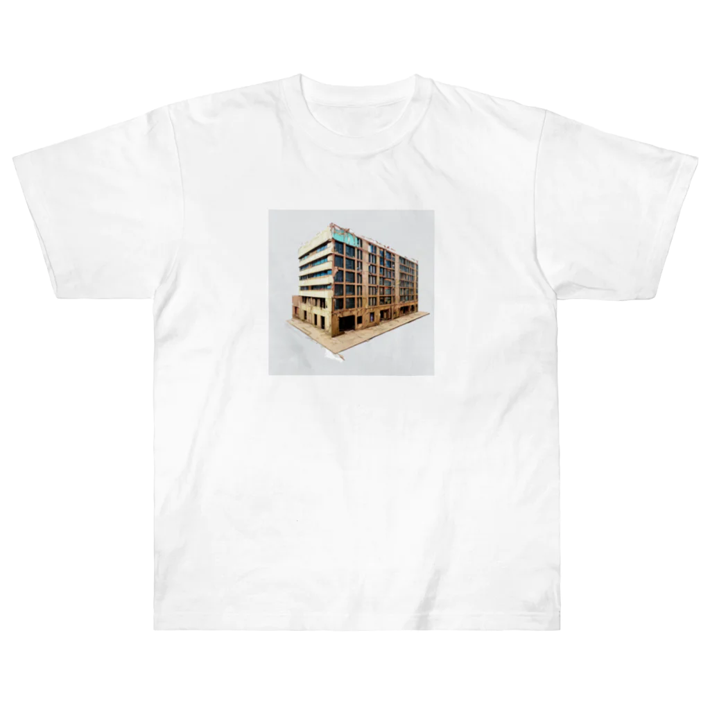 Buildingsの廃墟 5 ヘビーウェイトTシャツ