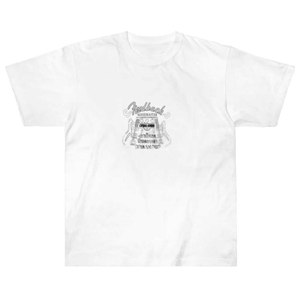 PHSG SOUND 音楽とアートのノイズマスター シューゲイザー  デラックスロゴ Heavyweight T-Shirt