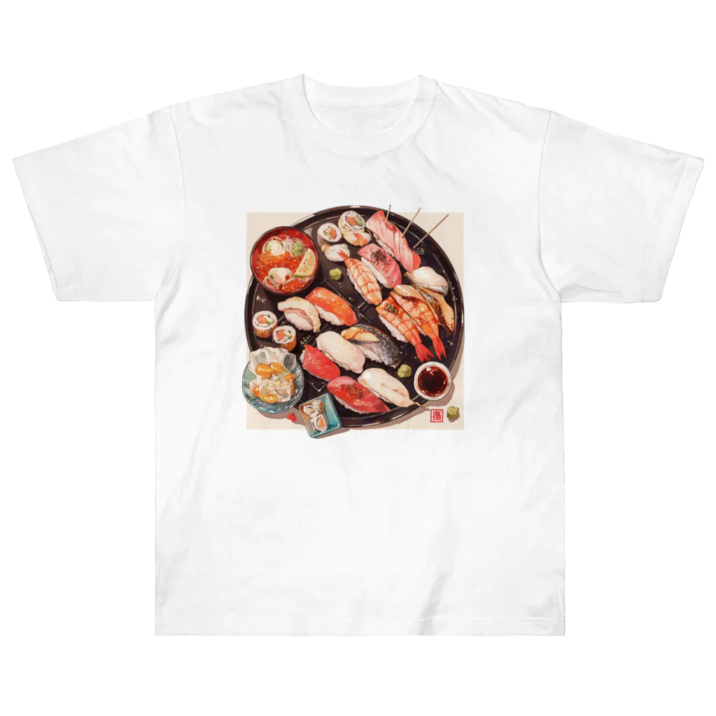 AQUAMETAVERSEの寿司 Marsa 106 ヘビーウェイトTシャツ