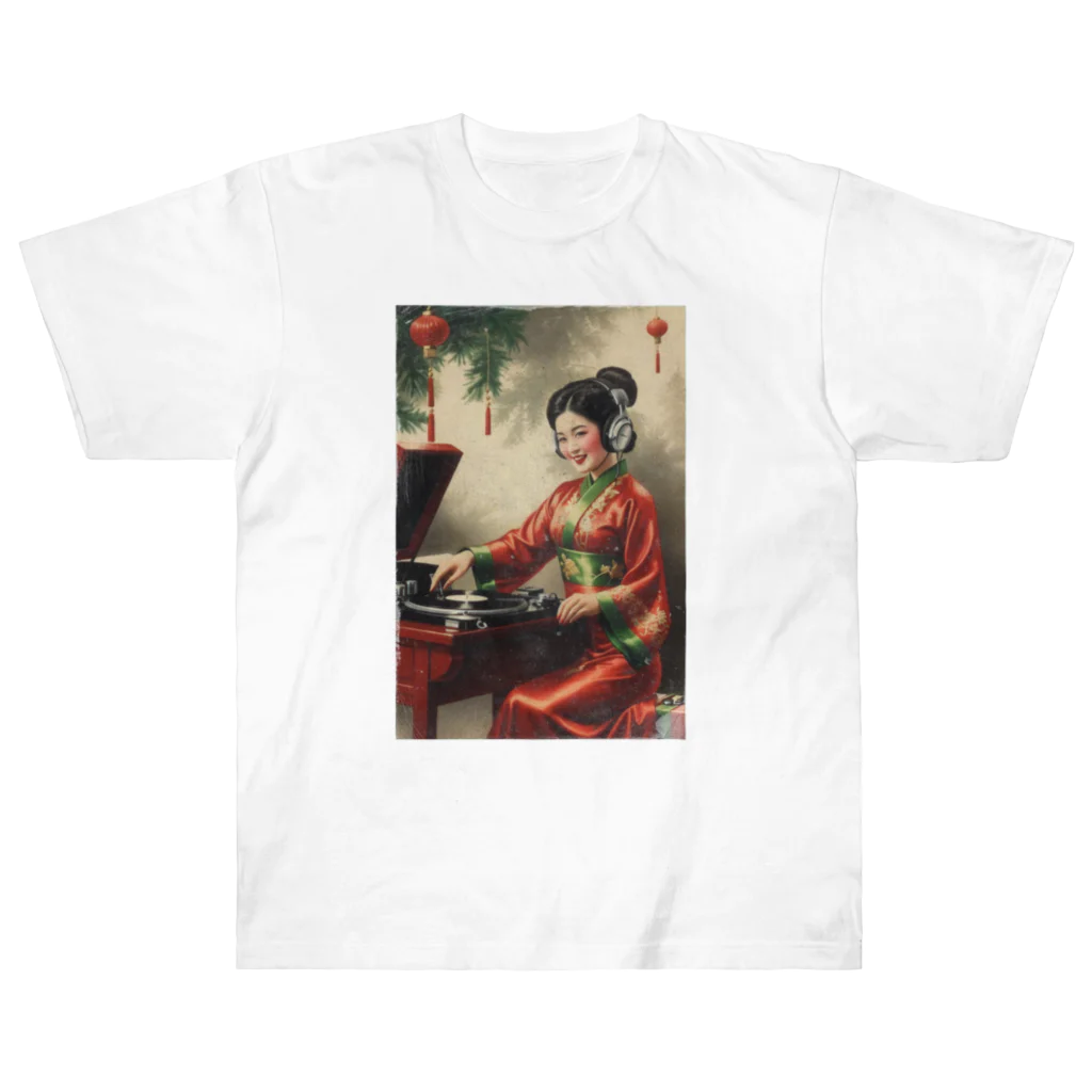 中華呪術堂（チャイナマジックホール）の電気少女 （电动女孩） ヘビーウェイトTシャツ