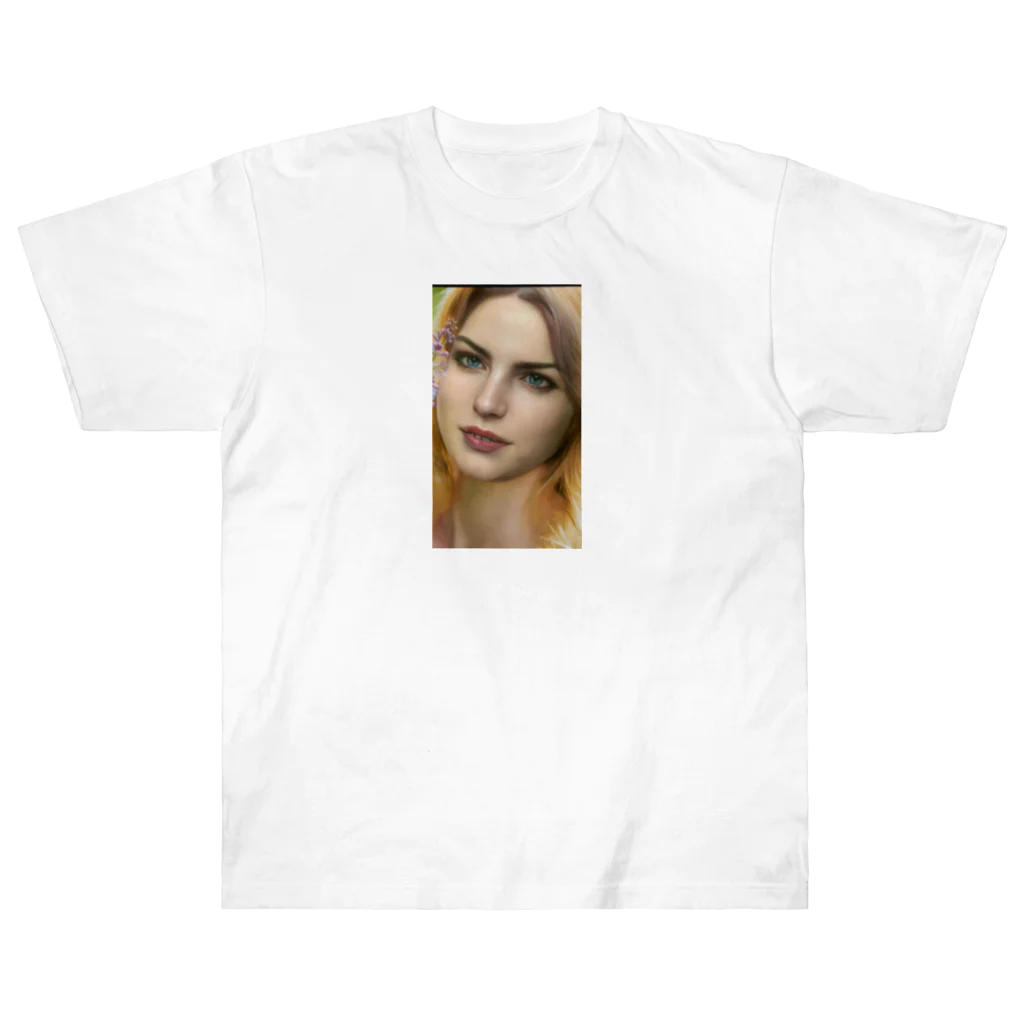 Taylor1108の美人な女性 Heavyweight T-Shirt