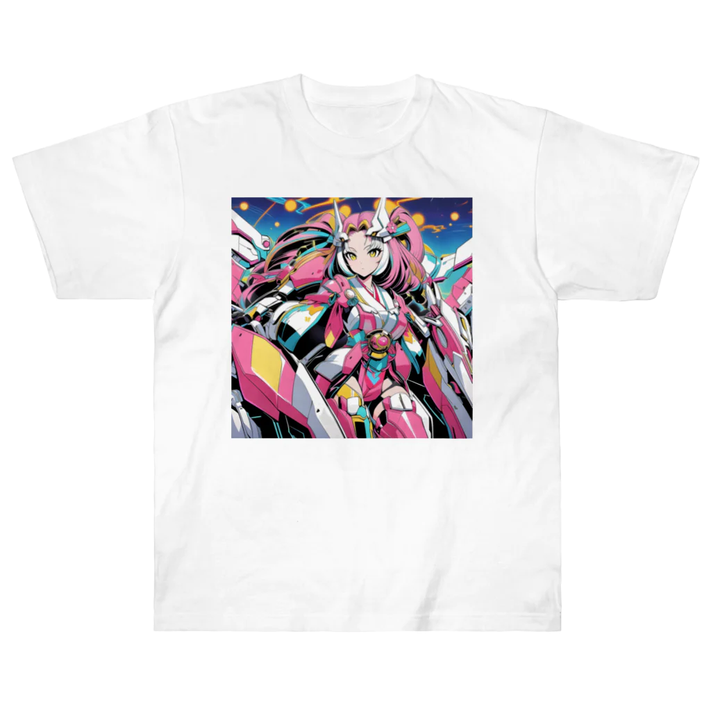 のほほんカピパーラの絢爛武装♪美麗ガールアーマーマージ♪ ヘビーウェイトTシャツ