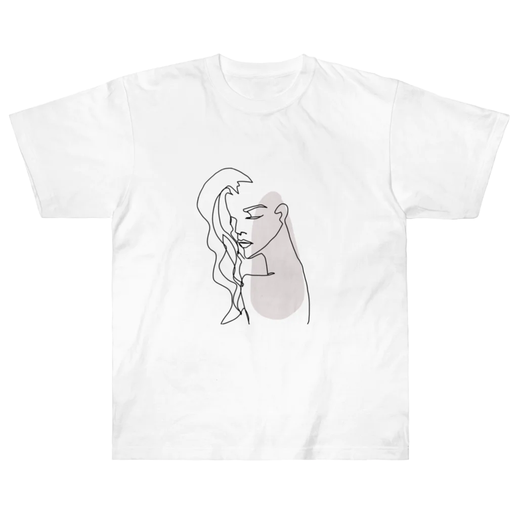 monstersのwoman2（背景透過ver） ヘビーウェイトTシャツ