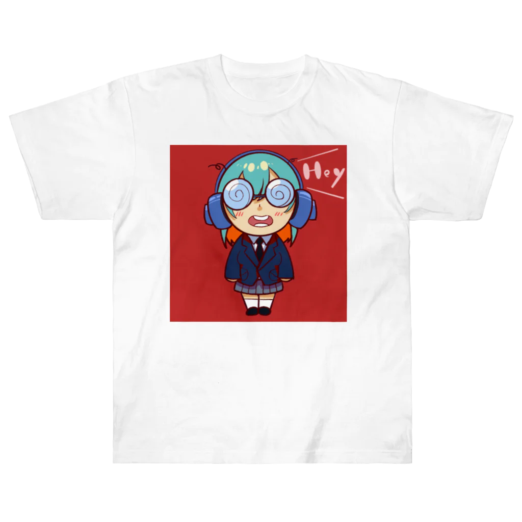 びびのよく見ると目が回りそうな女の子 Heavyweight T-Shirt