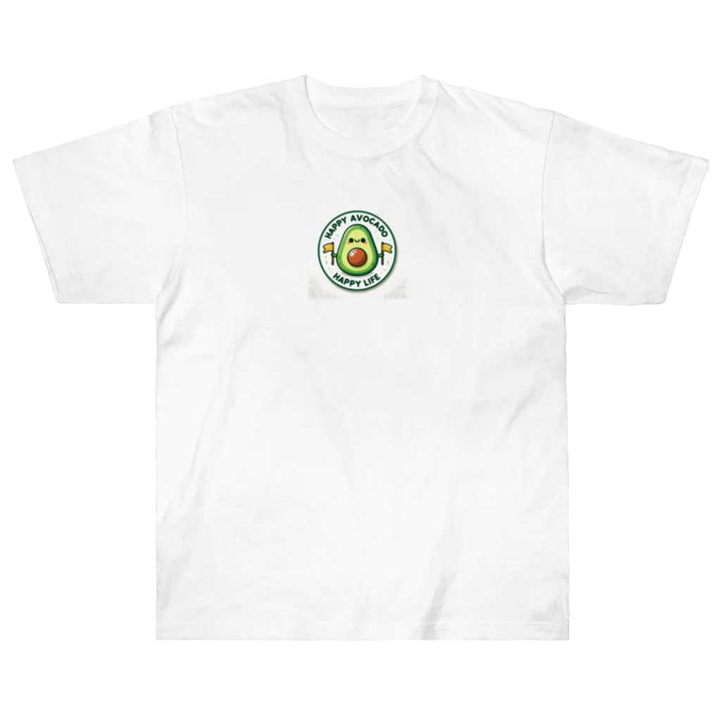 Happy-AvocadoのHappy Avocado 2 ヘビーウェイトTシャツ