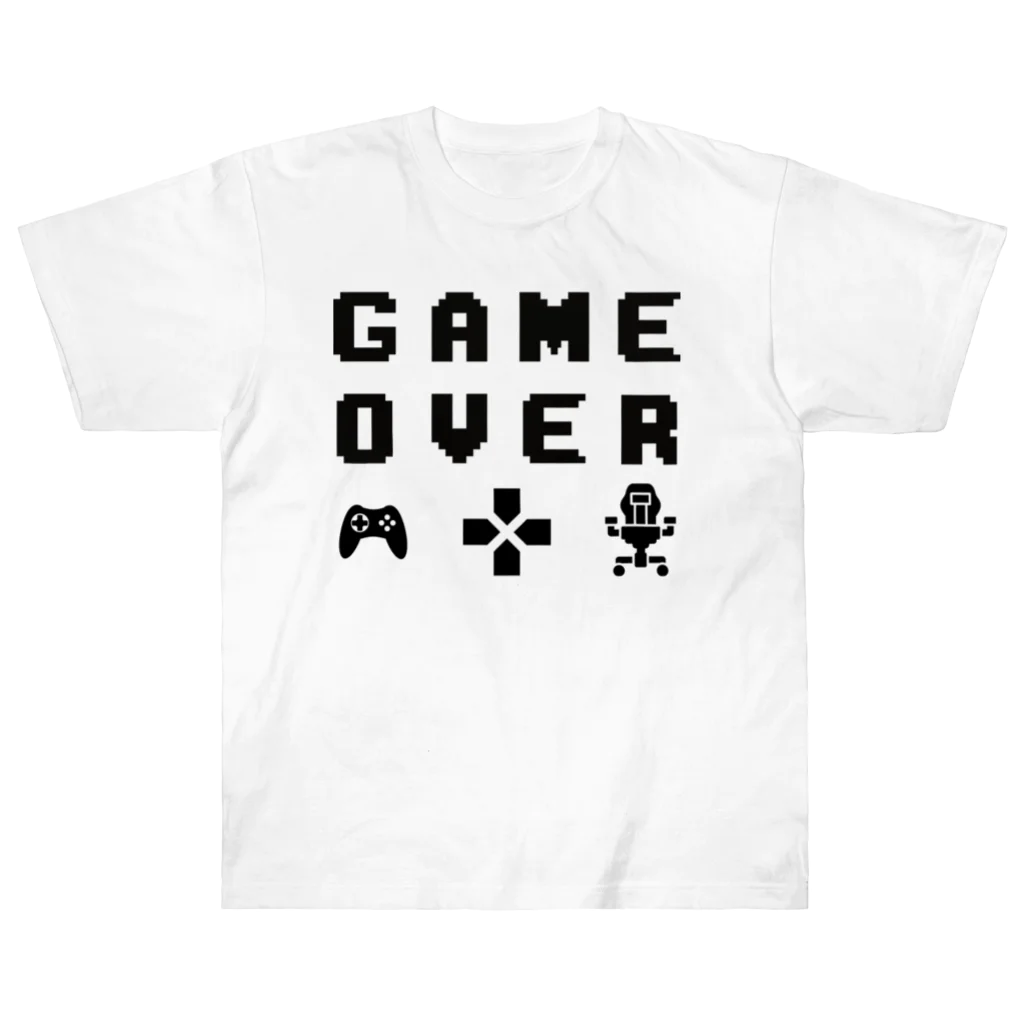 designerk　ＧＰのゲームオーバー　game over　GAME OVER Heavyweight T-Shirt