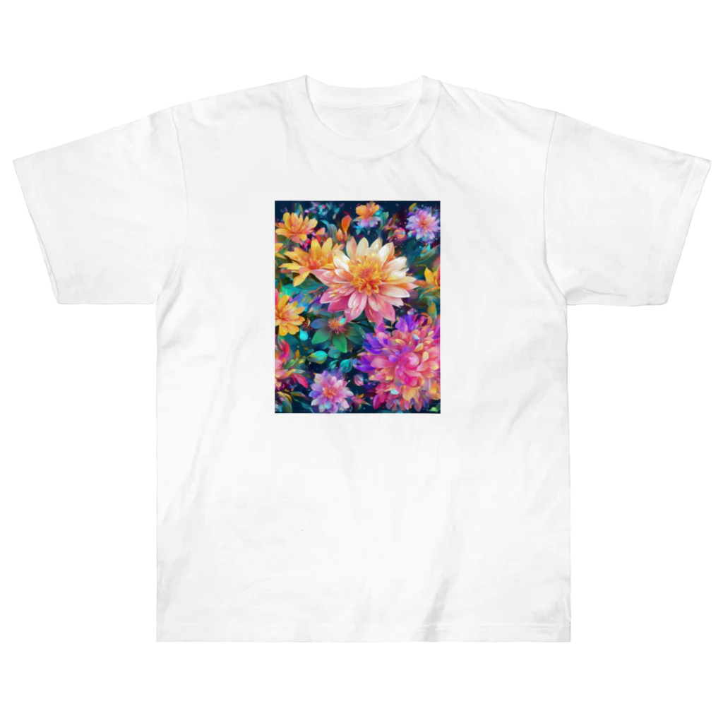 モノモノクローゼットの花々 Heavyweight T-Shirt