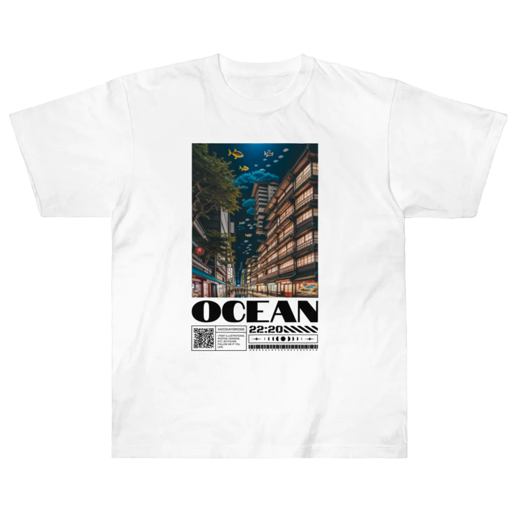 Chop Storeの海底都市 Heavyweight T-Shirt