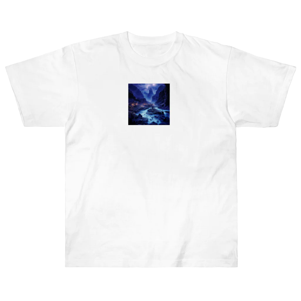 AQUAMETAVERSEの夜景　なでしこ1478 Heavyweight T-Shirt