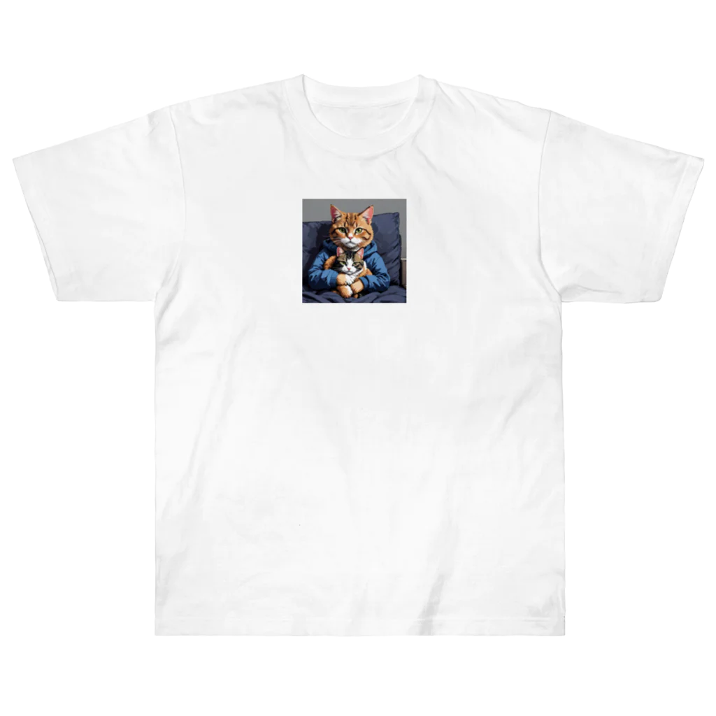 golkichiの猫to猫 ヘビーウェイトTシャツ