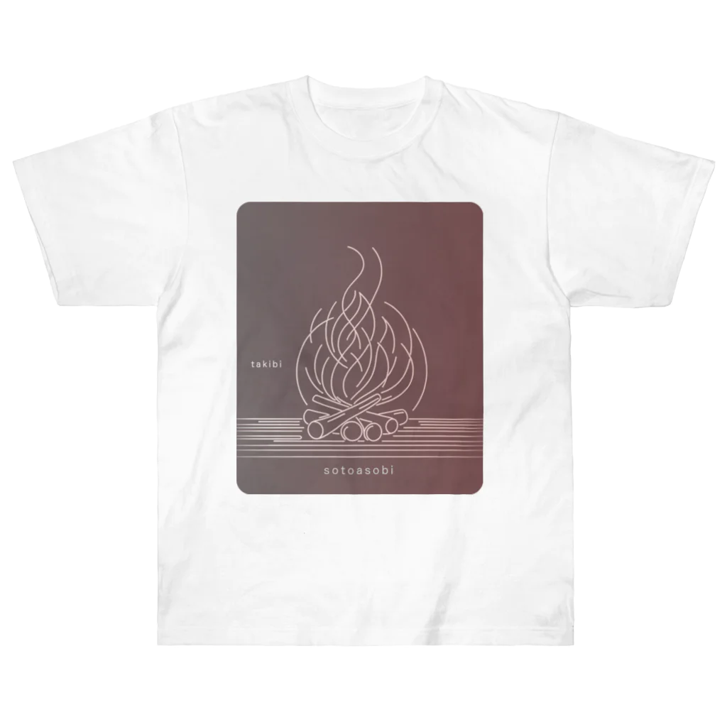 sotoasobiのsotoasobi -takibi- Heavyweight T-Shirt