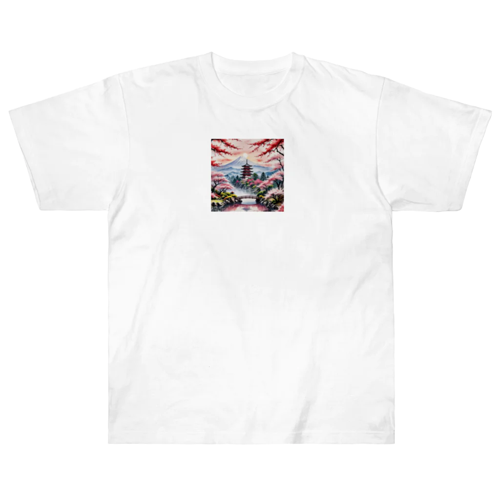 m-mike007の日本の風景 Heavyweight T-Shirt