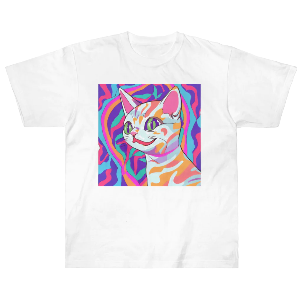 Amrita StoreのPsy Cat ヘビーウェイトTシャツ