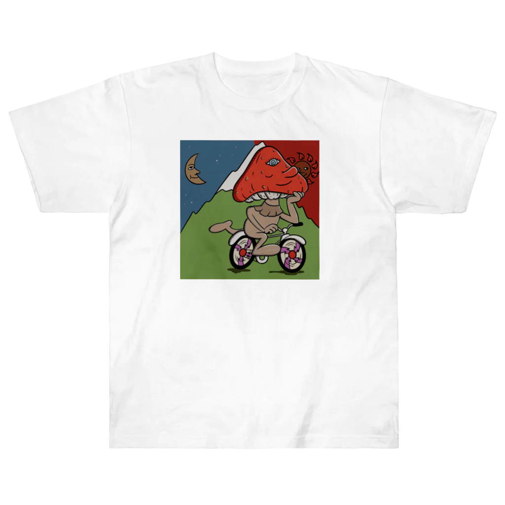 ノアの鳩胸公式SHOPのきのこちゃん Heavyweight T-Shirt