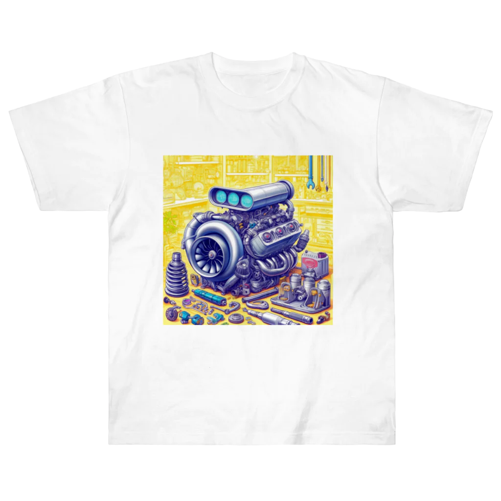 the blue seasonのメカニックの夢遊園地 ヘビーウェイトTシャツ