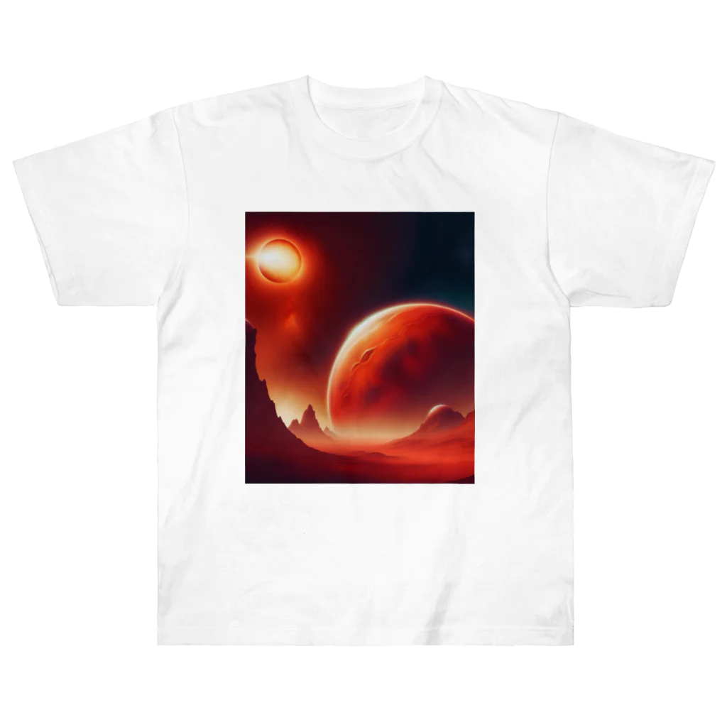 LUF_jpsのRed Planet: Mars ヘビーウェイトTシャツ