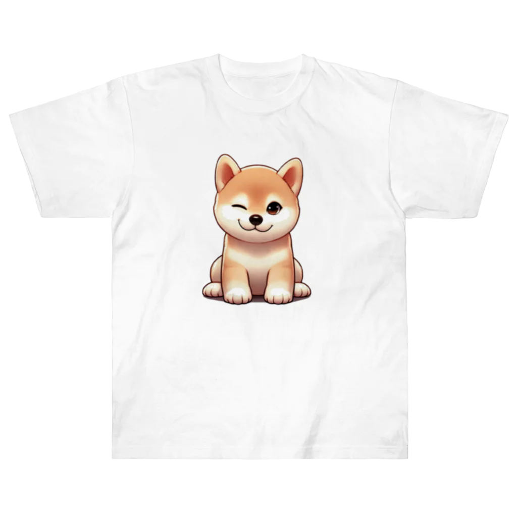 noririnoのウィンク柴 ヘビーウェイトTシャツ