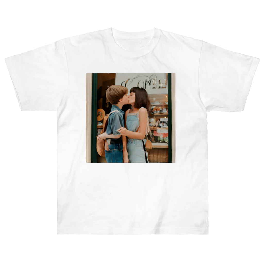 nonsakiのファーストキス ヘビーウェイトTシャツ