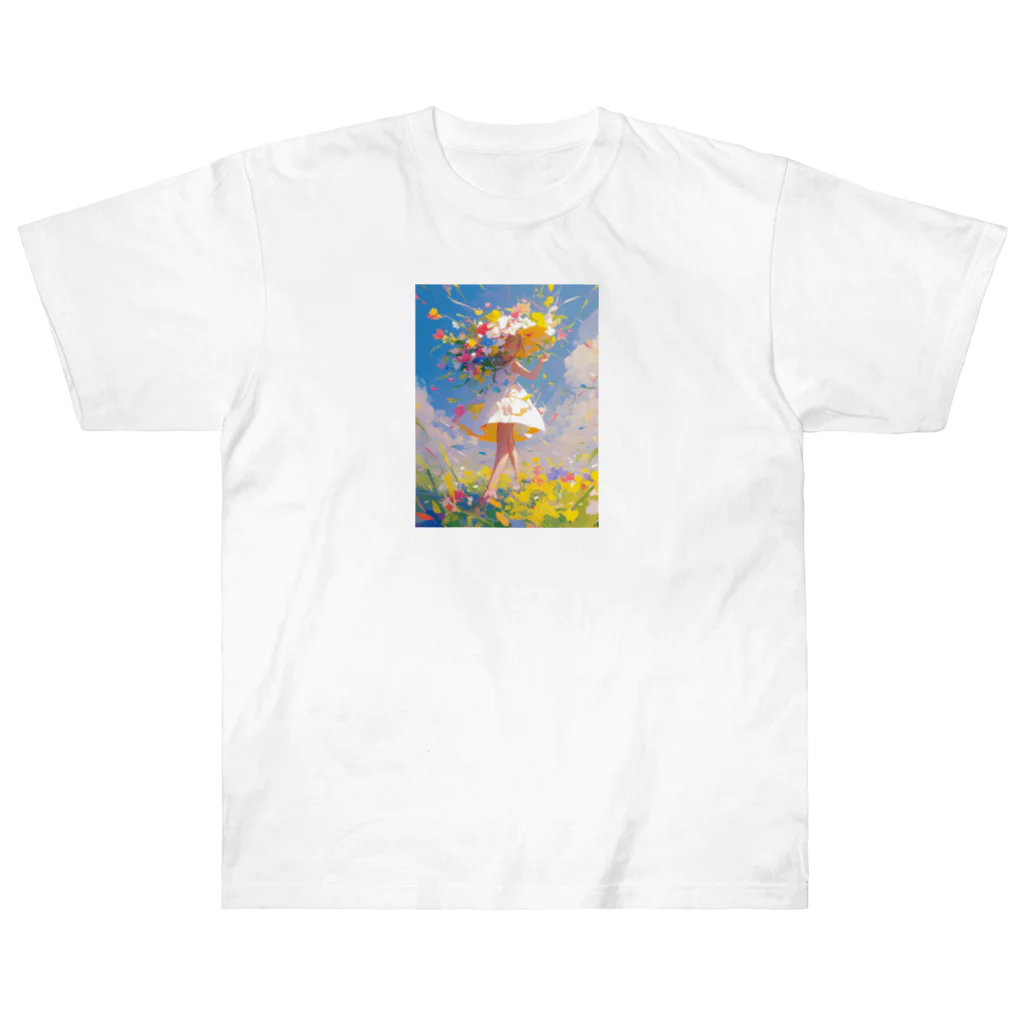 AQUAMETAVERSEの花のささやき　ラフルール　1859 Heavyweight T-Shirt