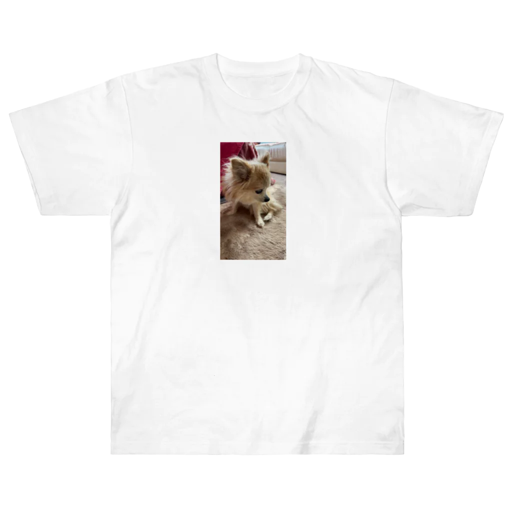 Yukaの絵と実家の犬🐕のチワワの小夏ちゃん Heavyweight T-Shirt