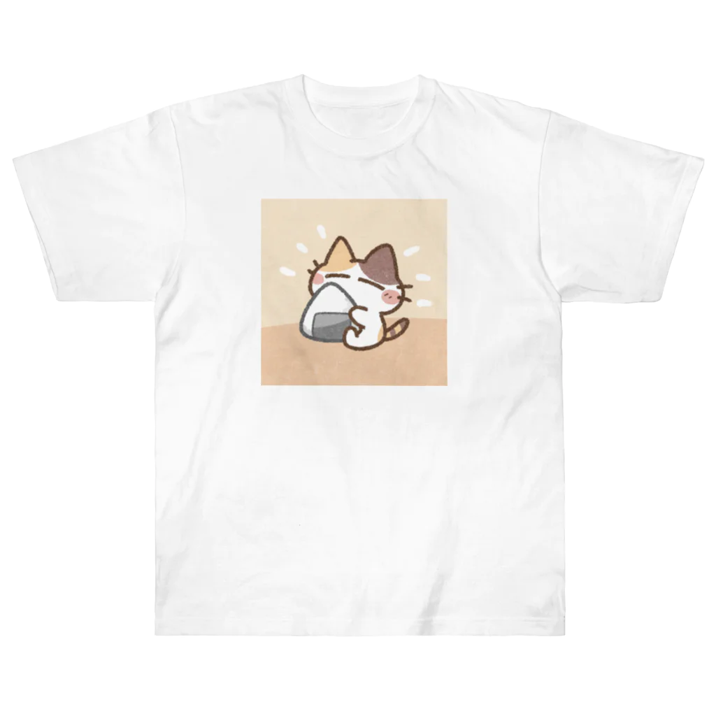 まほろばのゆるふわ猫 ヘビーウェイトTシャツ