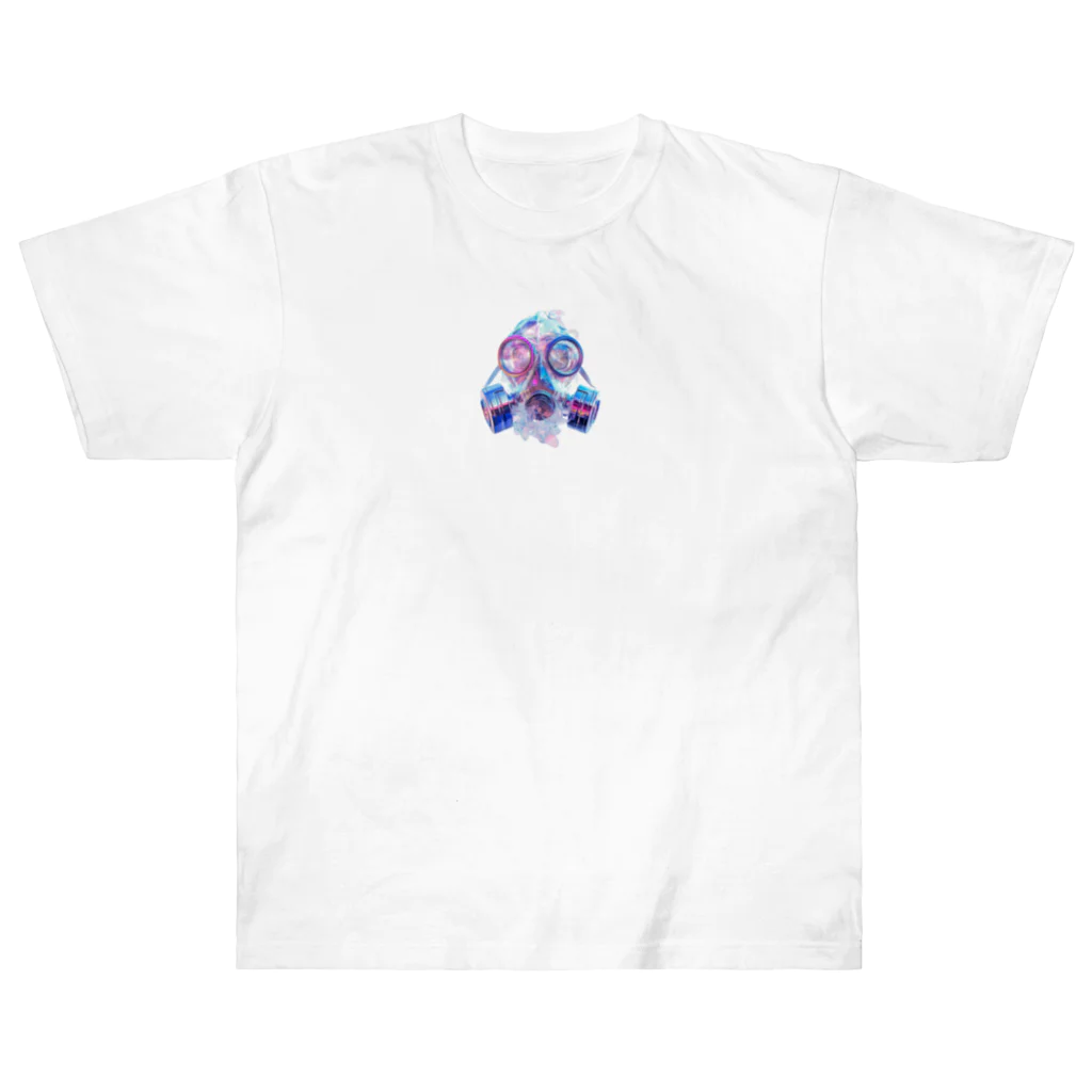 ガスマスク gasmaskのgasmask girl ロゴ Heavyweight T-Shirt