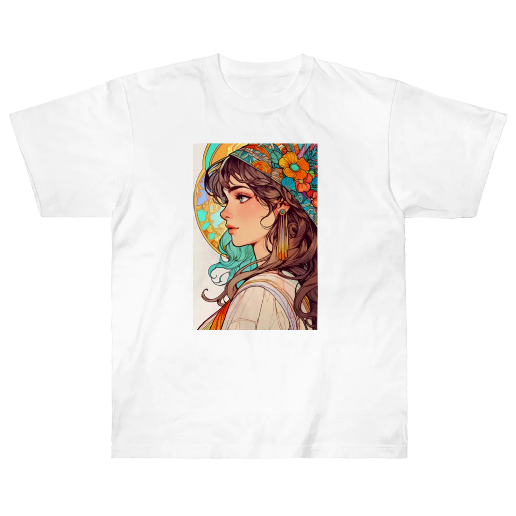 AQUAMETAVERSEのアメジスト姫 アメジスト 2846 ヘビーウェイトTシャツ