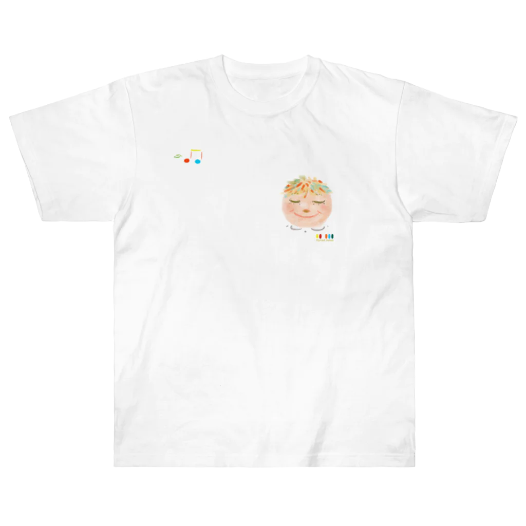 myriad notesのpeaceful smile Heavyweight T-Shirt