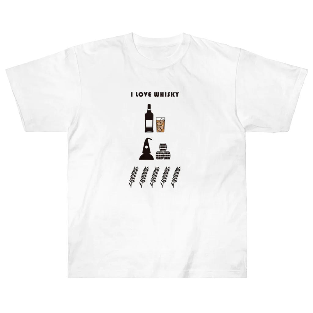 I LOVE【WHISKEY】SHOPのI LOVE WHISKEY-03 Heavyweight T-Shirt