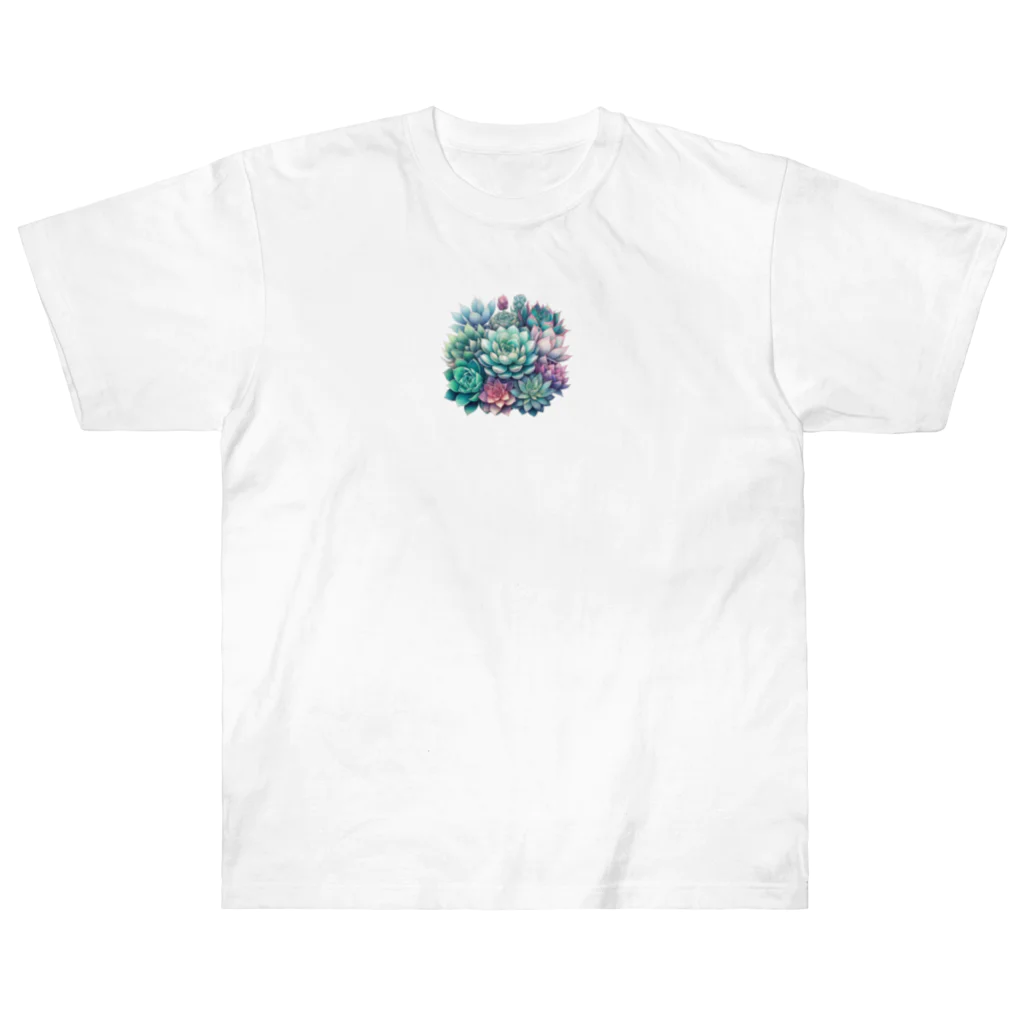 lil_tanikuの綺麗な多肉植物グッズ Heavyweight T-Shirt