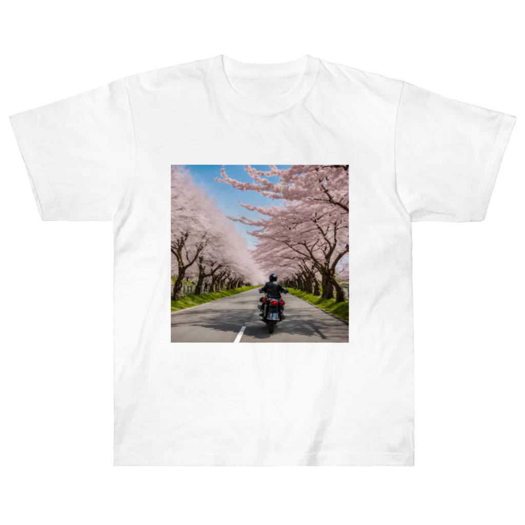 the blue seasonの春の息吹と共に - 桜のトンネルを駆ける Heavyweight T-Shirt