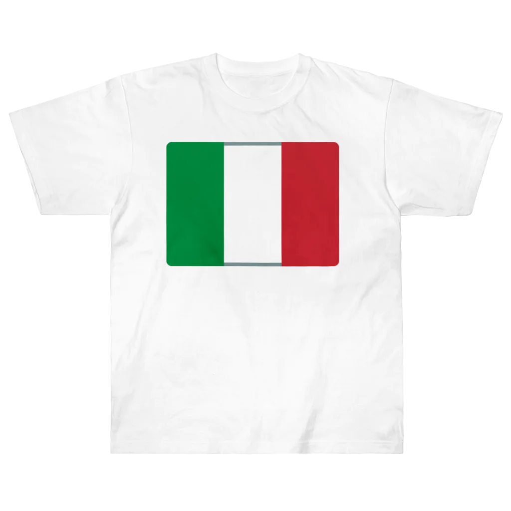 お絵かき屋さんのイタリアの国旗 Heavyweight T-Shirt